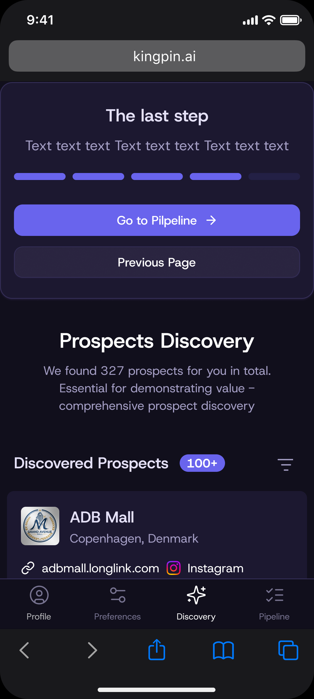 Review AI-discovered prospects