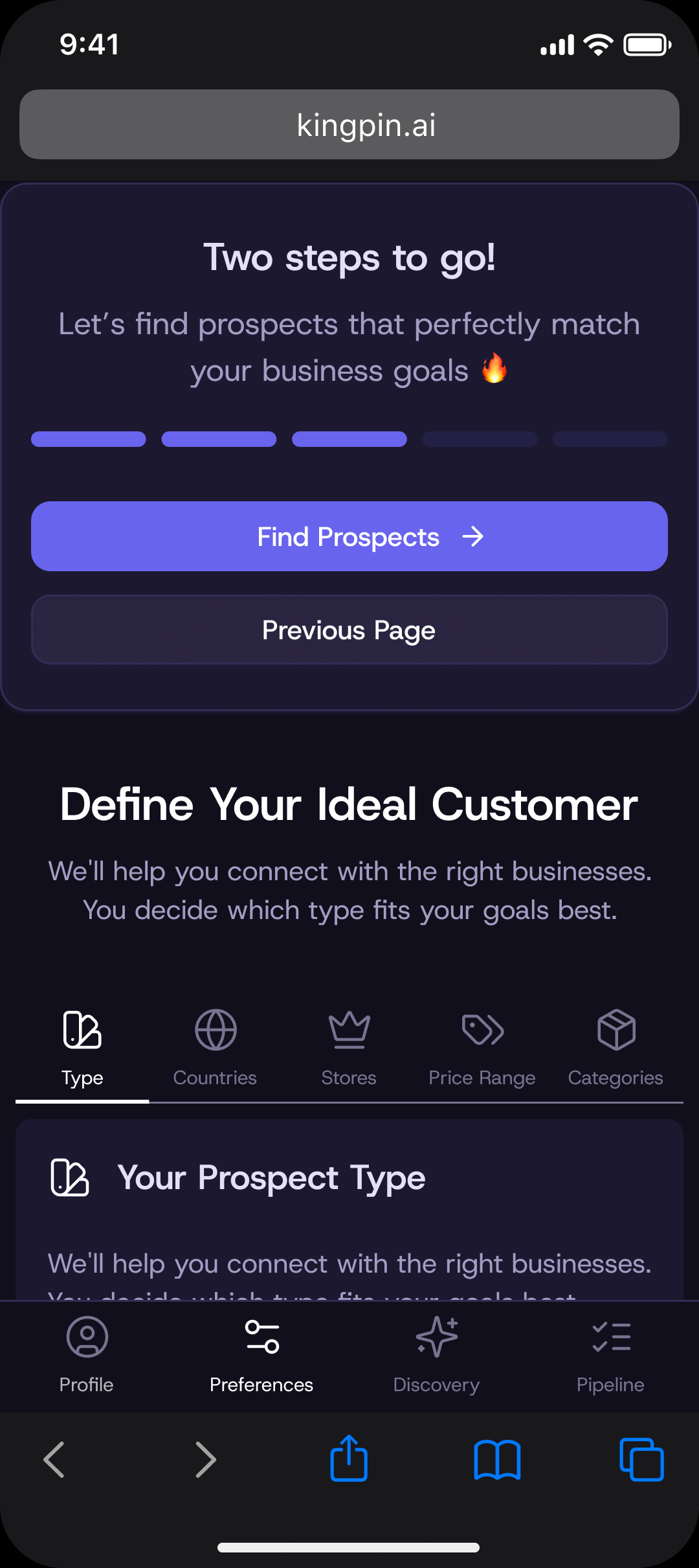 Define the ideal customer